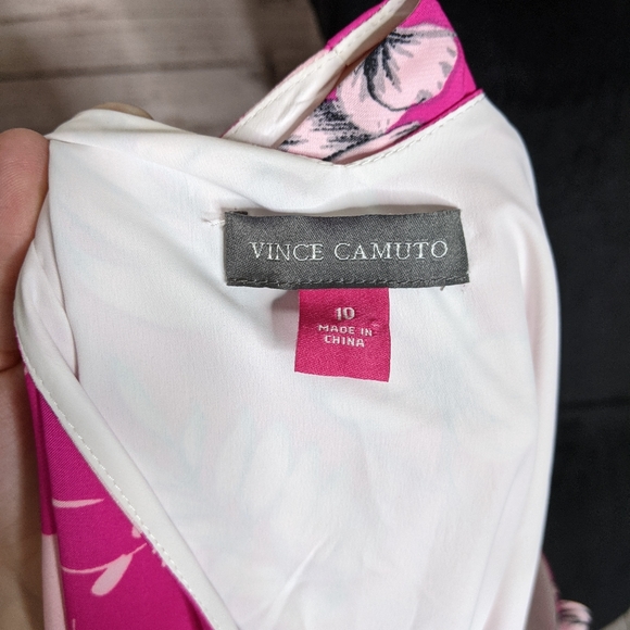 vince camuto • pop pink summer splash shift dress - Picture 5 of 8